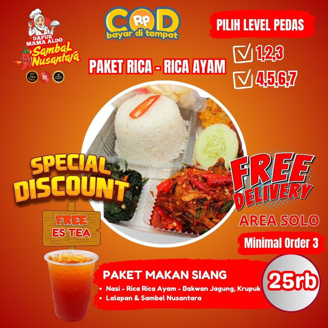 Paket Lengkap Rica Rica Ayam
